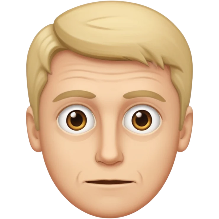 Imants Ziedonis with expressive eyes, emoji style, no background emoji