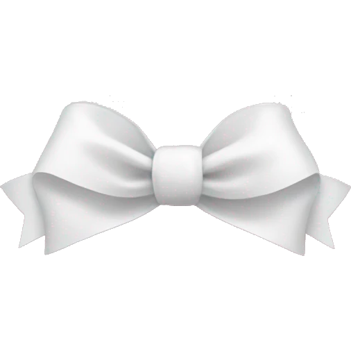 Pink heart with white bows emoji