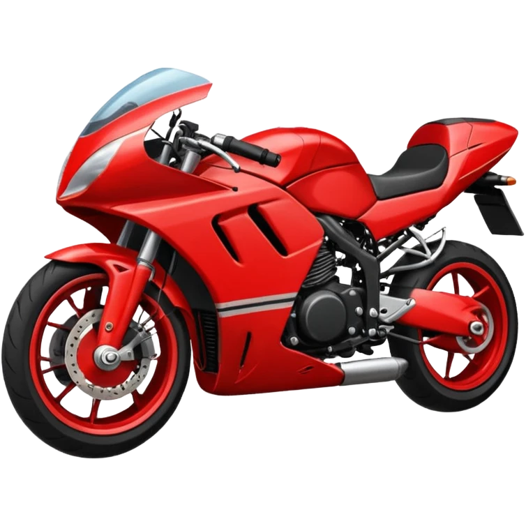 sports motorcycle lying on the ground emoji