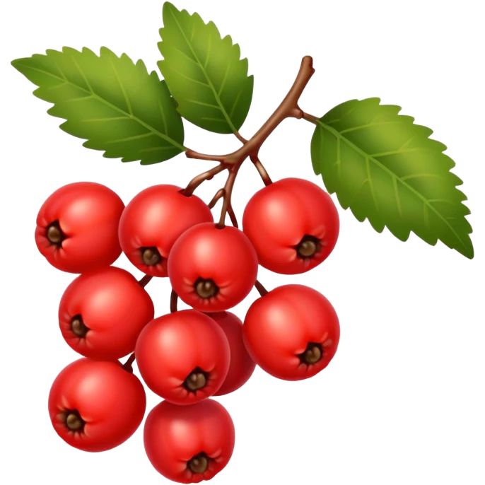 rowan/mountain ash berries, simple emoji