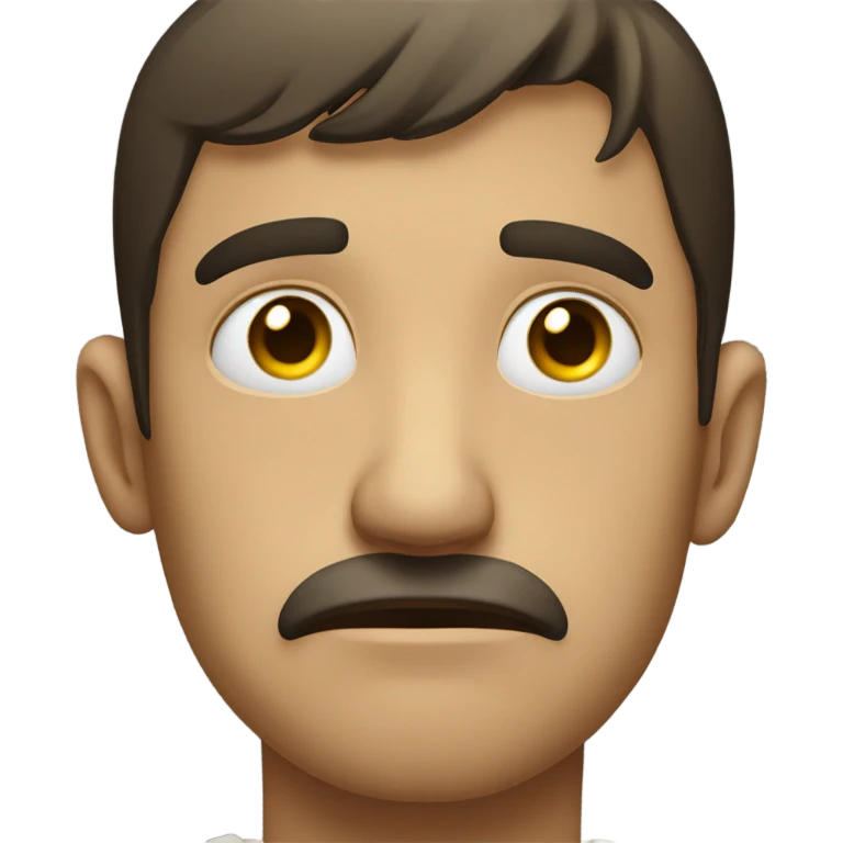 Sad guy crying emoji