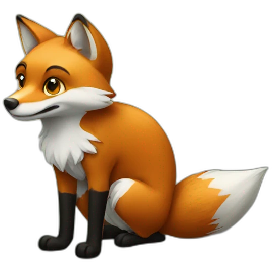 sneaky fox emoji