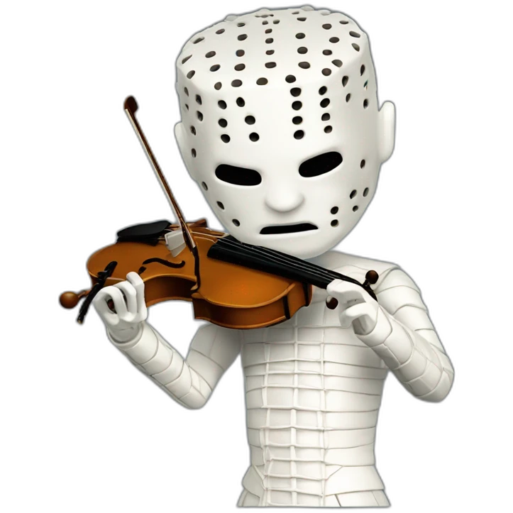 hellraiser pinhead playing violon emoji
