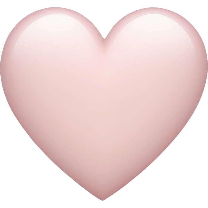 Pale pink heart  emoji
