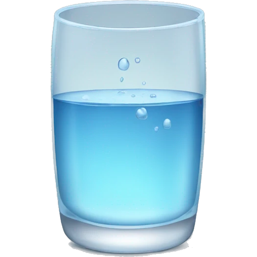 Glass of water emoji