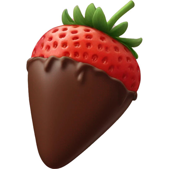 chocolate covered strawberry emoji