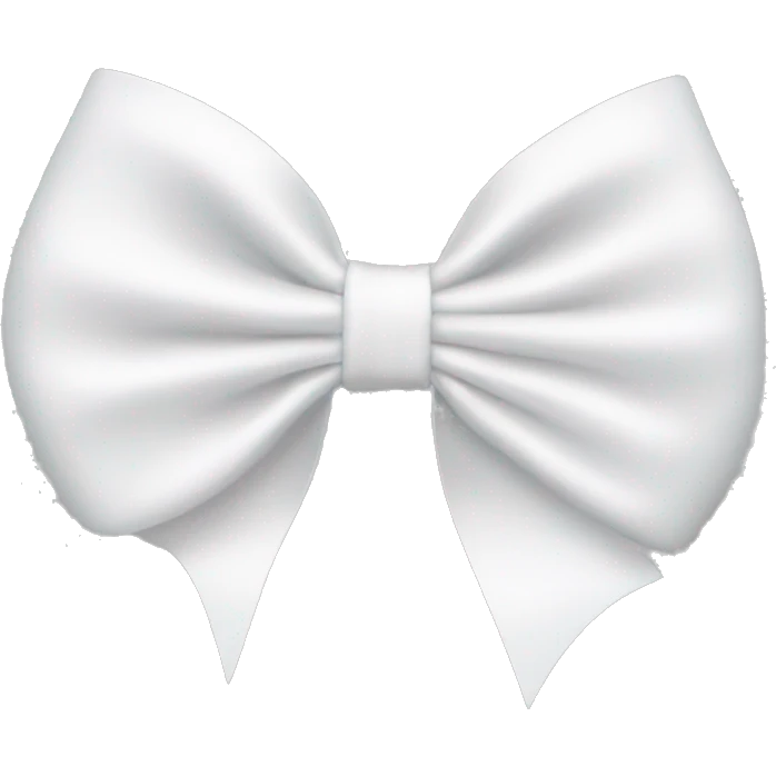 white hair bow emoji