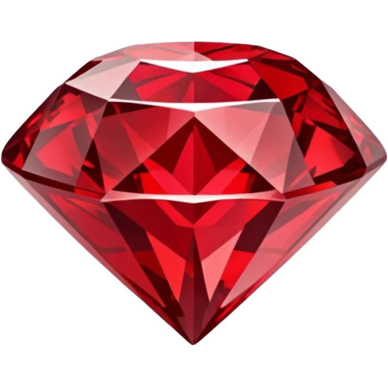 Red Diamond Crystal with "RED" written in the center emoji