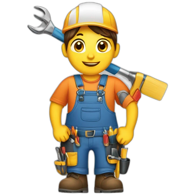 expert handyman female tools emoji