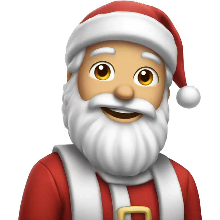 Handsome santa emoji