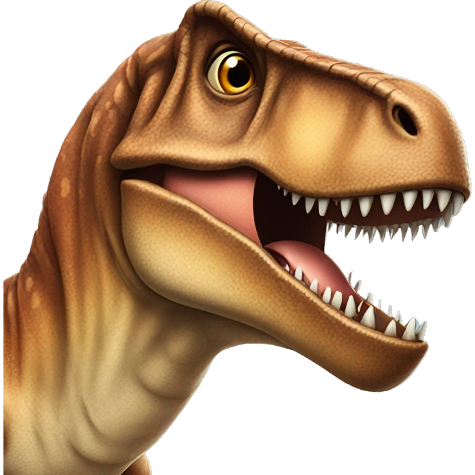 T-Rex with a big nose emoji