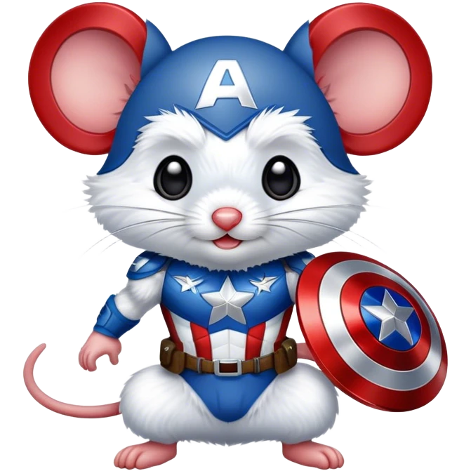 Captain America mouse emoji