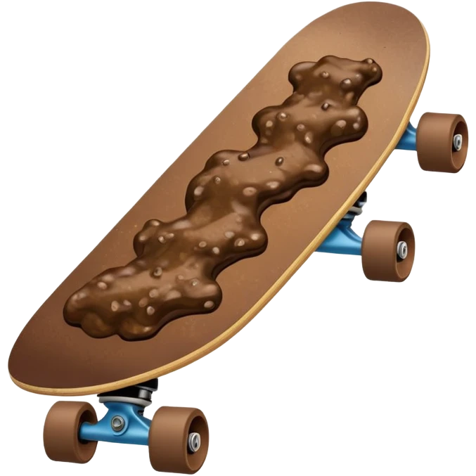 poop on skateboard emoji