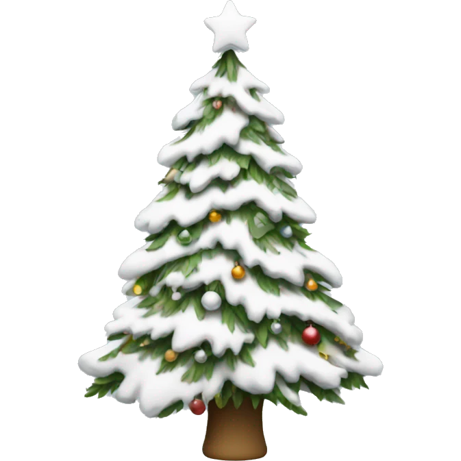 white christmas tree emoji
