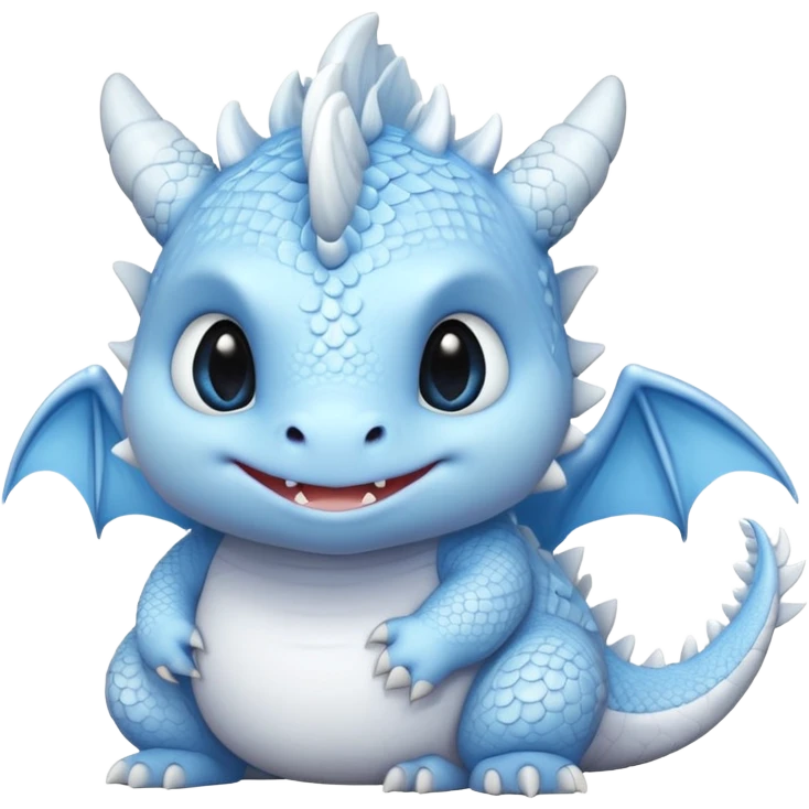 fat choncc baby white dragon emoji