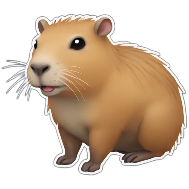capybara goth emoji