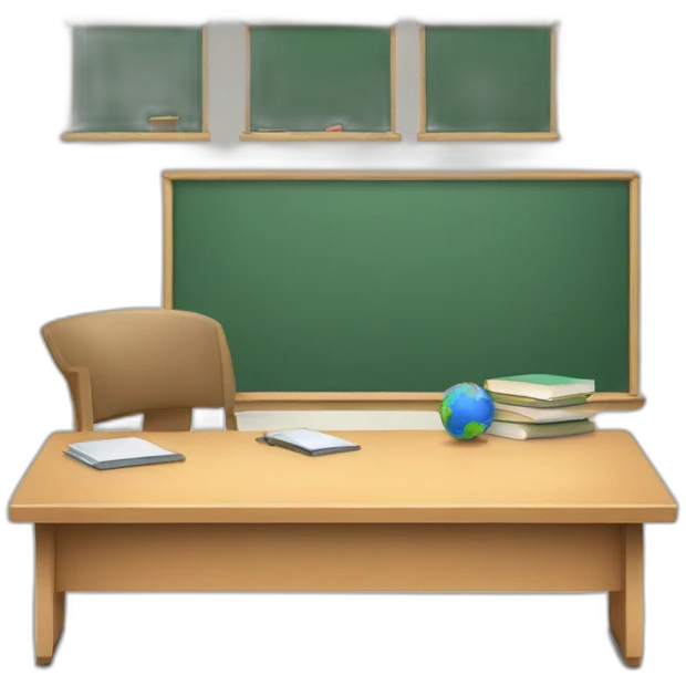 classroom desk opposite angle emoji