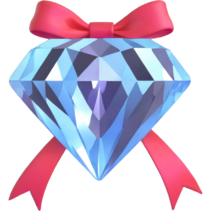 diamond with ribbon emoji