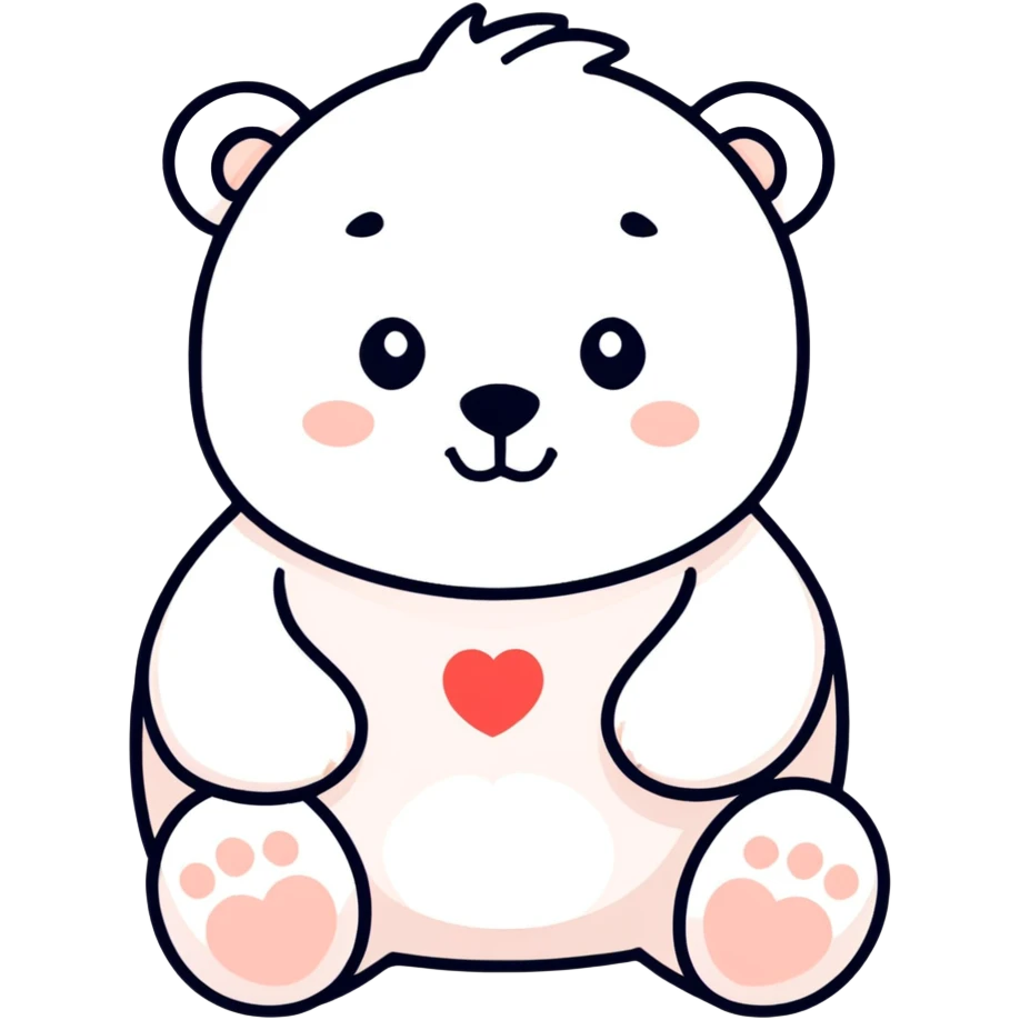 Bear heart  emoji