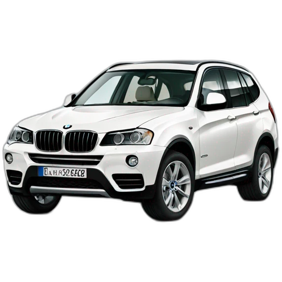 BMW X3 white emoji