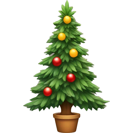 Christmas Tree with plants on it emoji