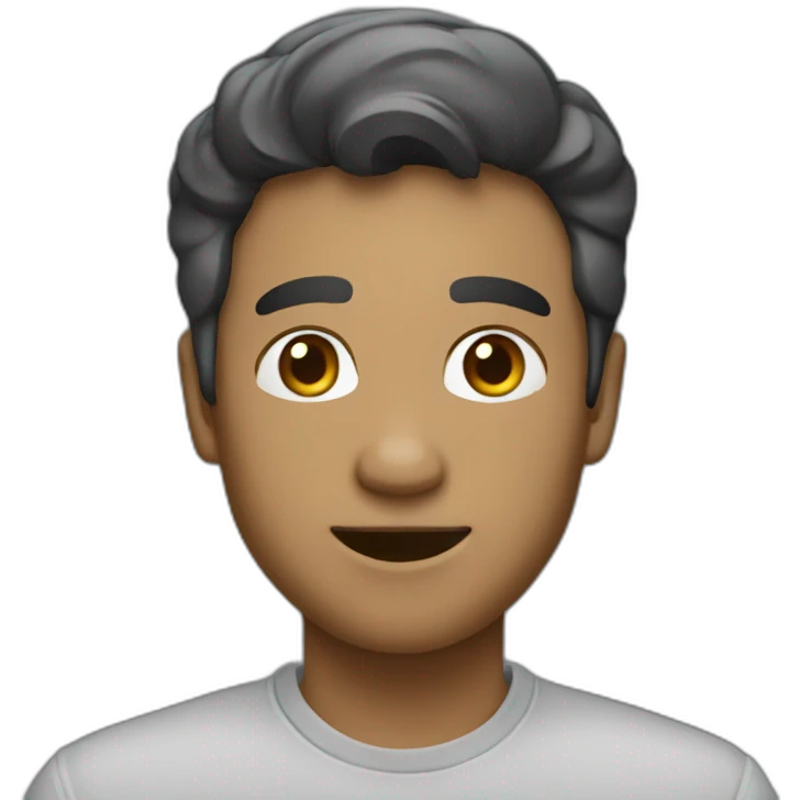generate a motion about a person is very happy emoji