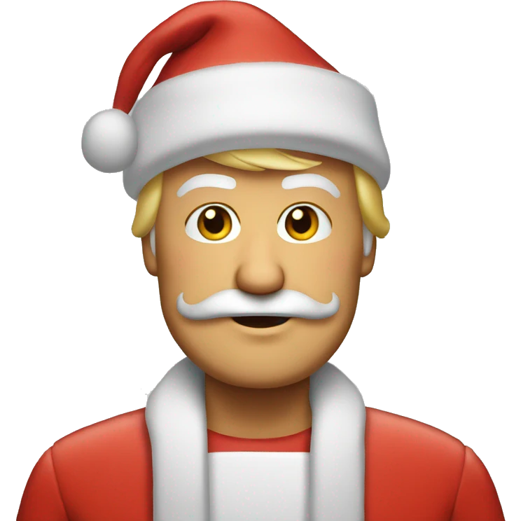 Donald Trump as santa claus emoji