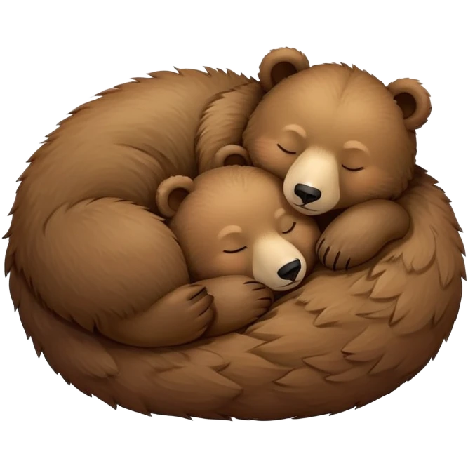 Sleeping bears emoji
