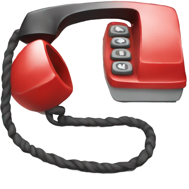 A red phone emoji