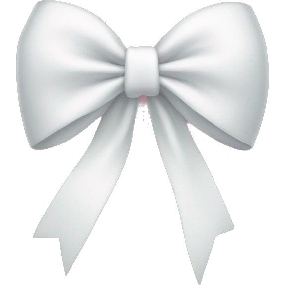 white bow emoji
