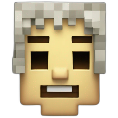 Minecraft-squelette sur villageois emoji