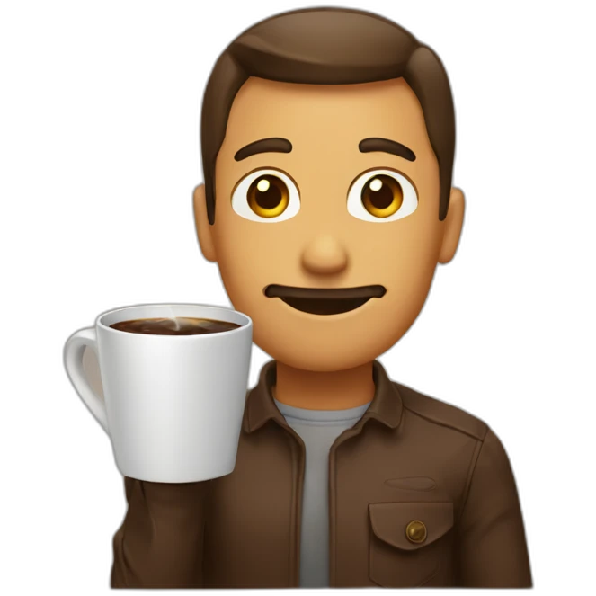 Drinking coffe emoji
