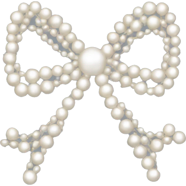 bow made of pearls  emoji