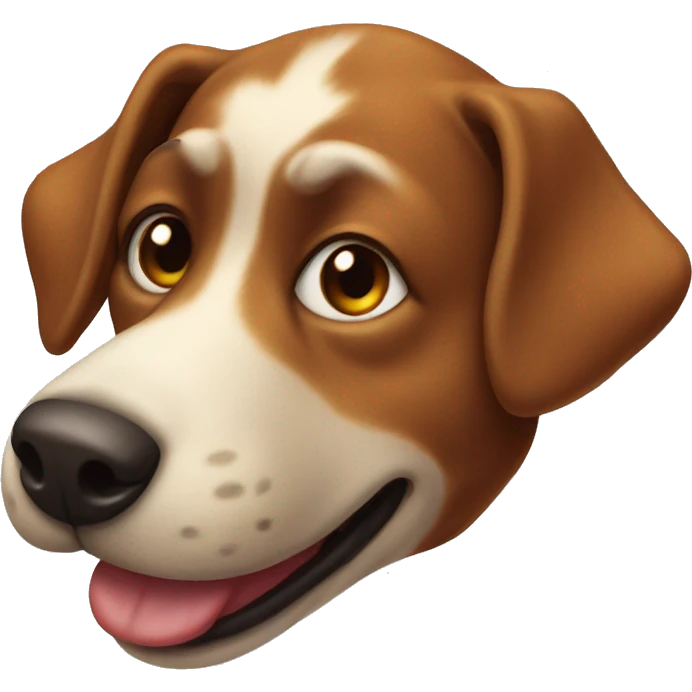 The funny dog head emoji