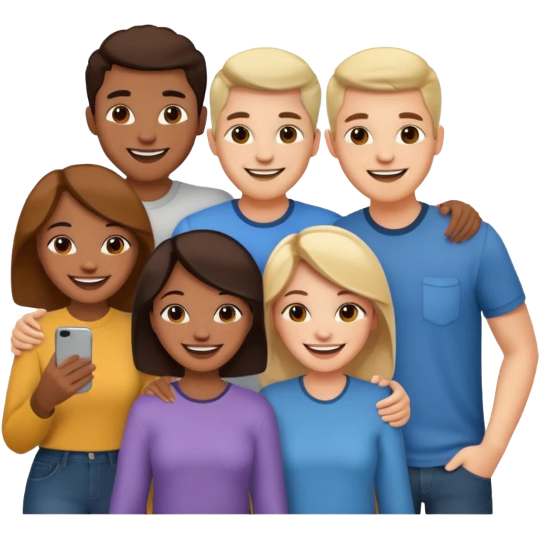 grupo de amigos  emoji