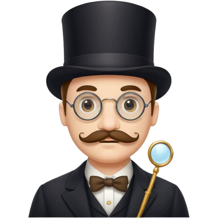 mustache monocle  emoji