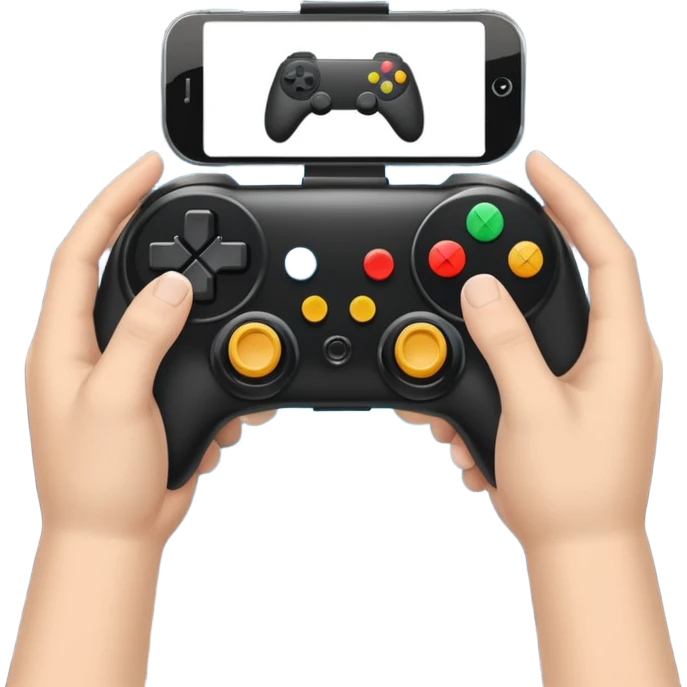 game controller for multiplayer session with 2 people emoji