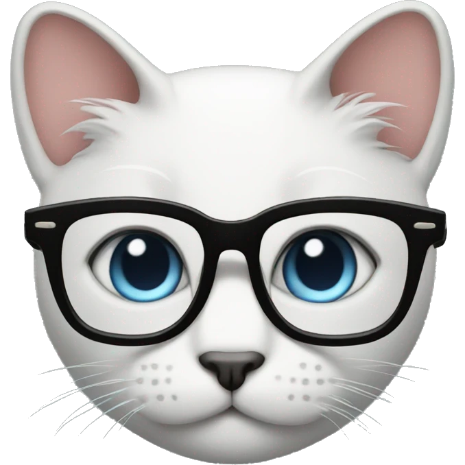 Cat with glasses  emoji
