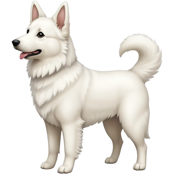 white Swiss Shepherd dog emoji