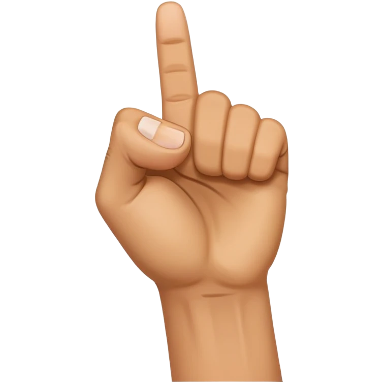 Hand in fist with fifth finger raised emoji