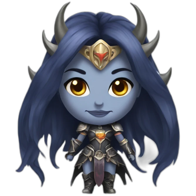 heavy metal demon princess emoji