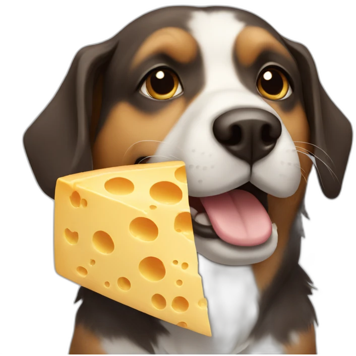 dog with cheese emoji
