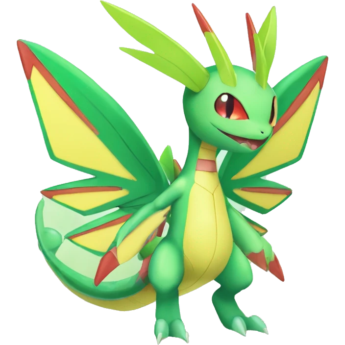 Shiny Colorful Vikavolt-Flygon-Pokémon-Fakémon Full Body emoji