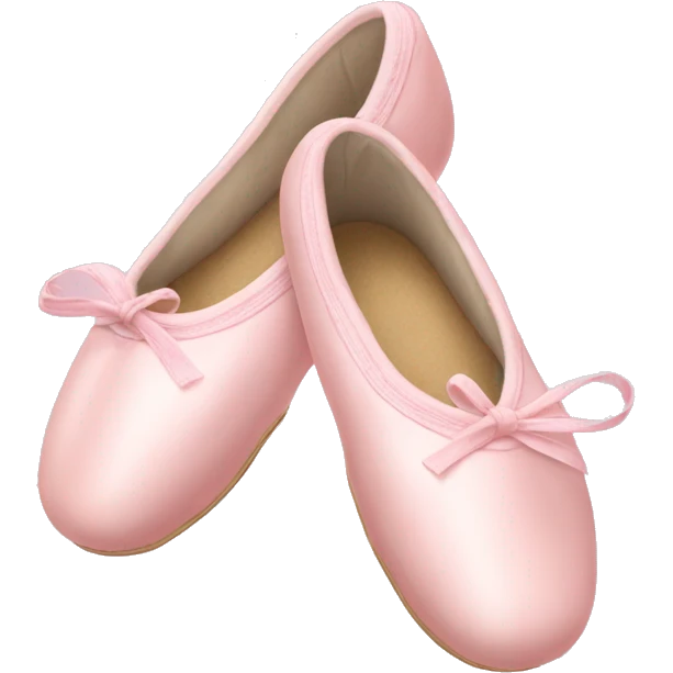 Pale pink ballet shoes emoji