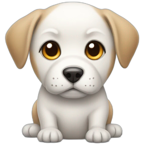 Dog in penguin body emoji