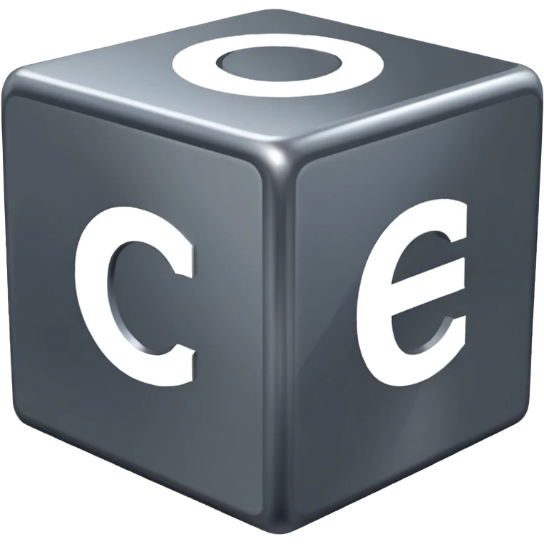 cube with C# letters on it emoji