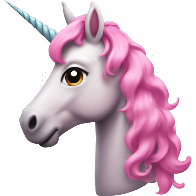 Pink unicorn  emoji