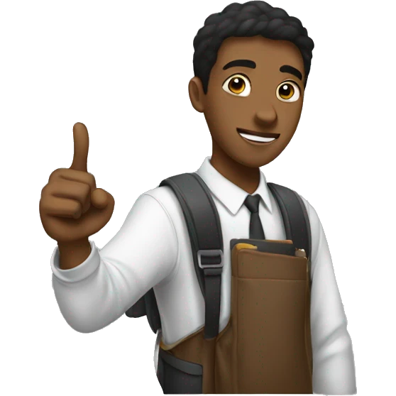 student getting thumb negativ emoji