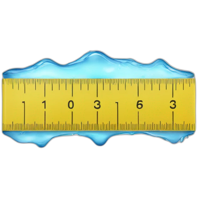 measure-water-block-with-yellow-ruler emoji