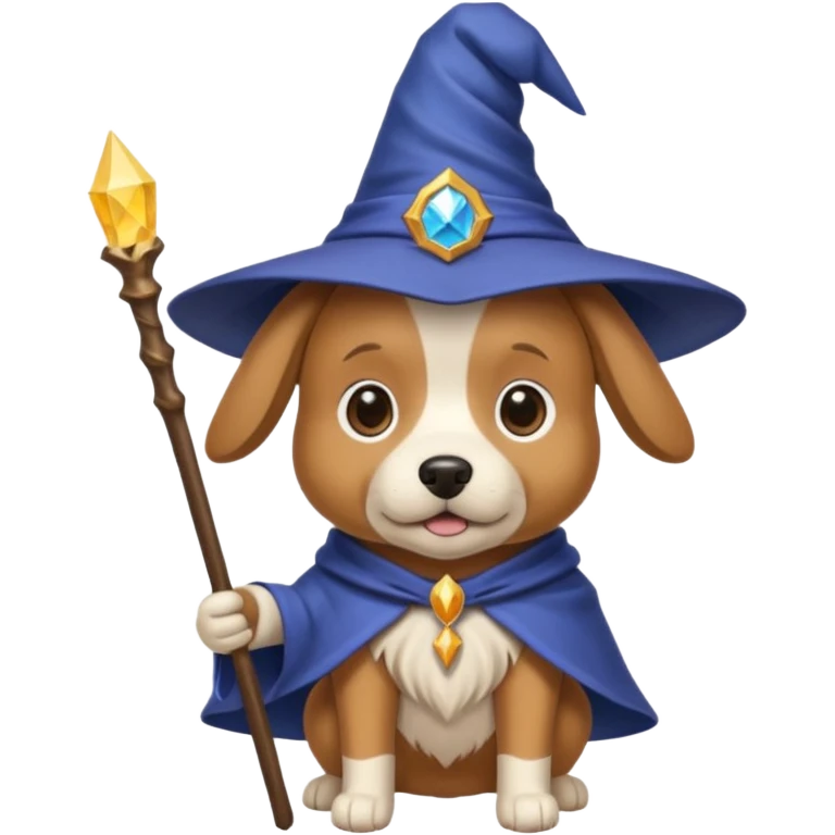 Dog wizard emoji